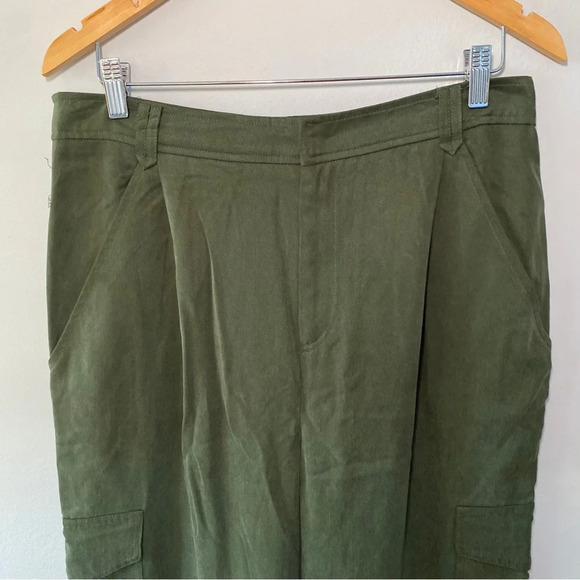 Reformation Jackson Cargo Pant Fern Green Size 10 NWOT - Picture 5 of 7